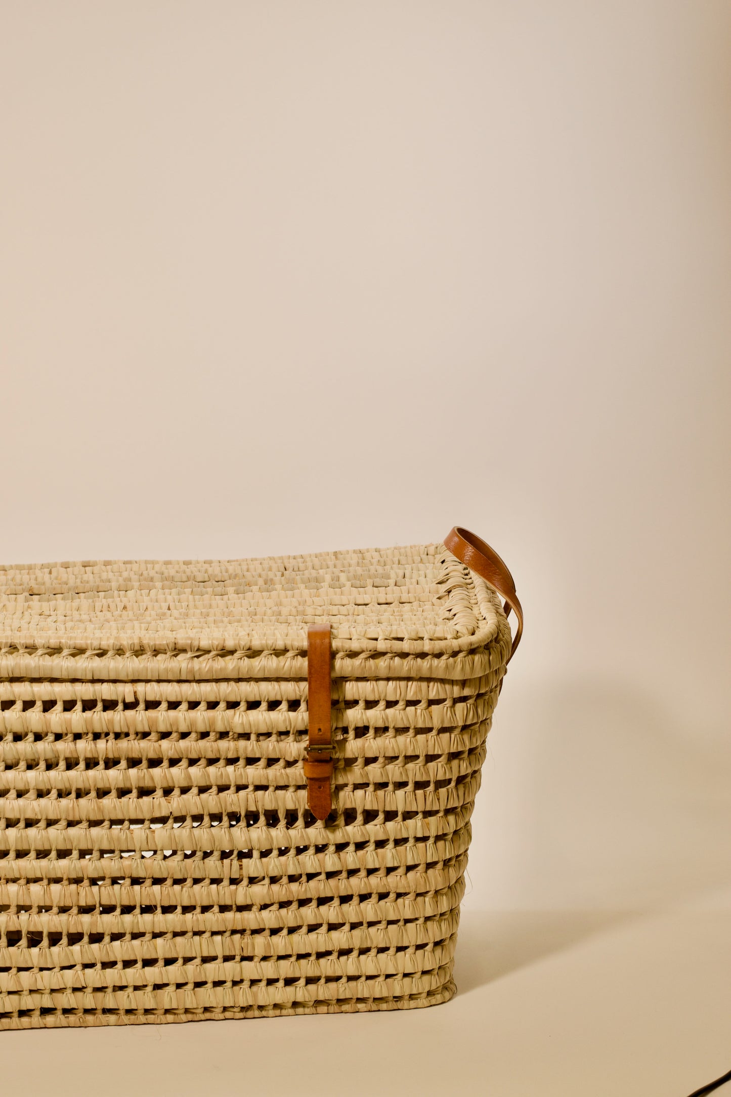 Palm Leaf Storage Chest and Basket