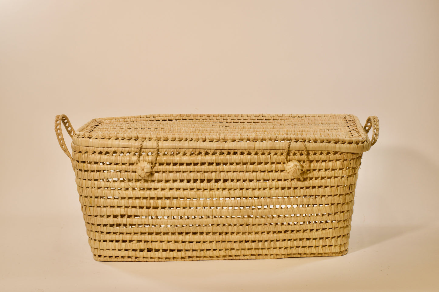 Palm Leaf Storage Chest and Basket