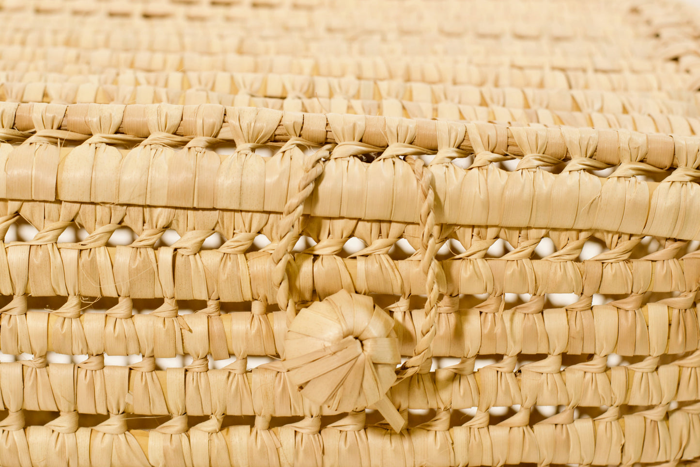 Palm Leaf Storage Chest and Basket